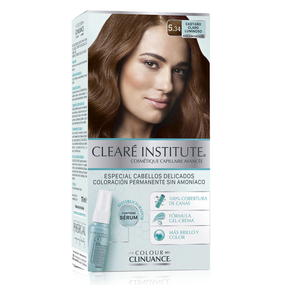 COLOUR CLINUANCE cabellos delicados 534 castano claro luminoso 1 u