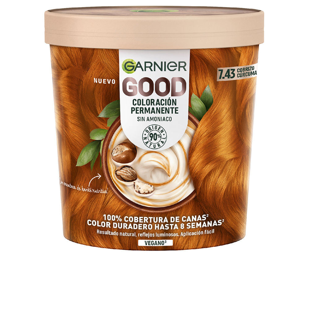 GOOD coloracion permanente sin amoniaco 743 cobrizo curcuma 217 ml