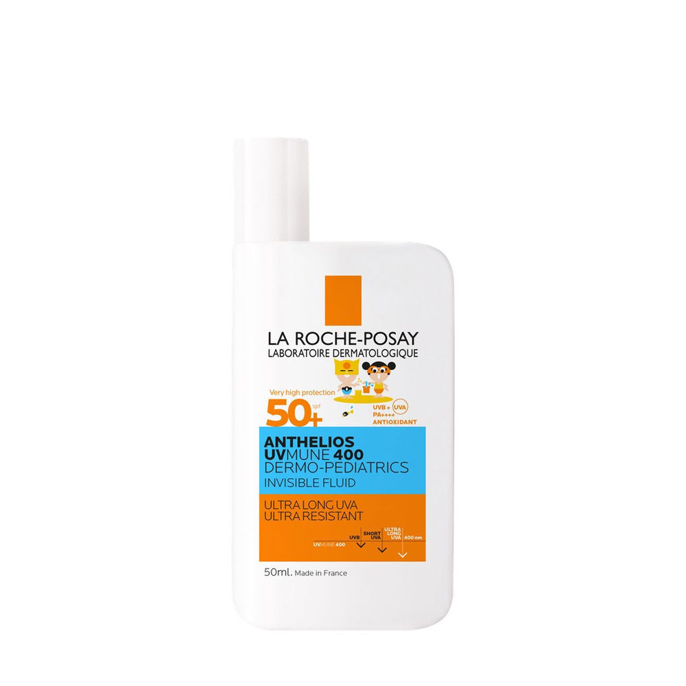 ANTHELIOS UV-MUNE 400 DERMOPEDIATRICS fluido invisible protector solar rostro niños SPF50+ 50 ml