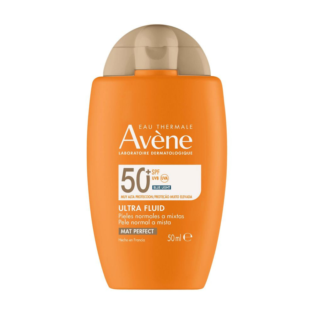 SOLAIRE ULTRA FLUIDO MAT PERFECT protector solar facial tono universal SPF50 50 ml