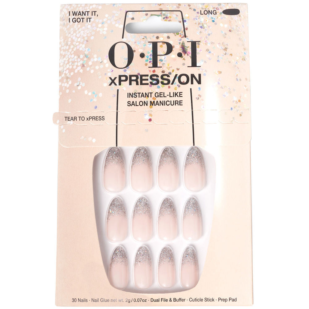 OPI xPRESS ON Unas Artificiales Nail Art I Want It I Got It 30 u