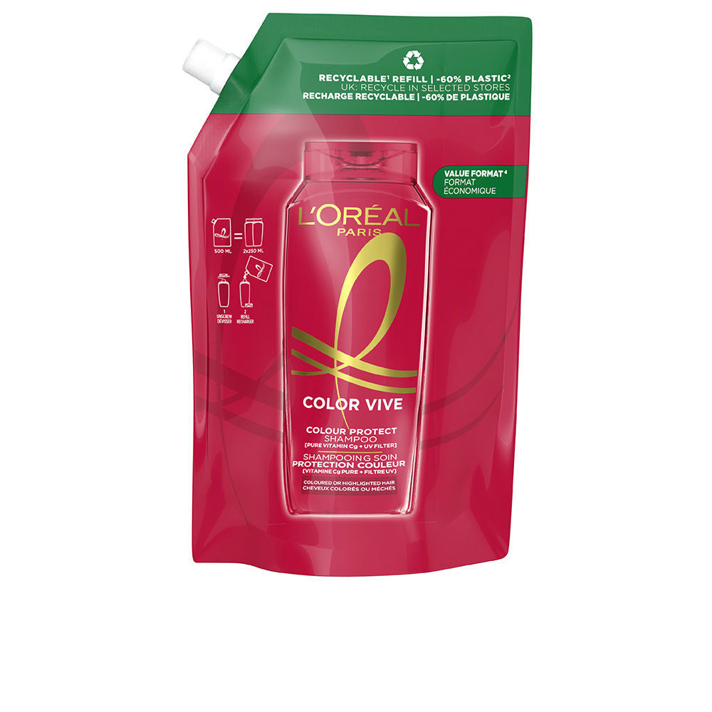 ELVIVE COLOR-VIVE champú protector recarga eco pack 500 ml
