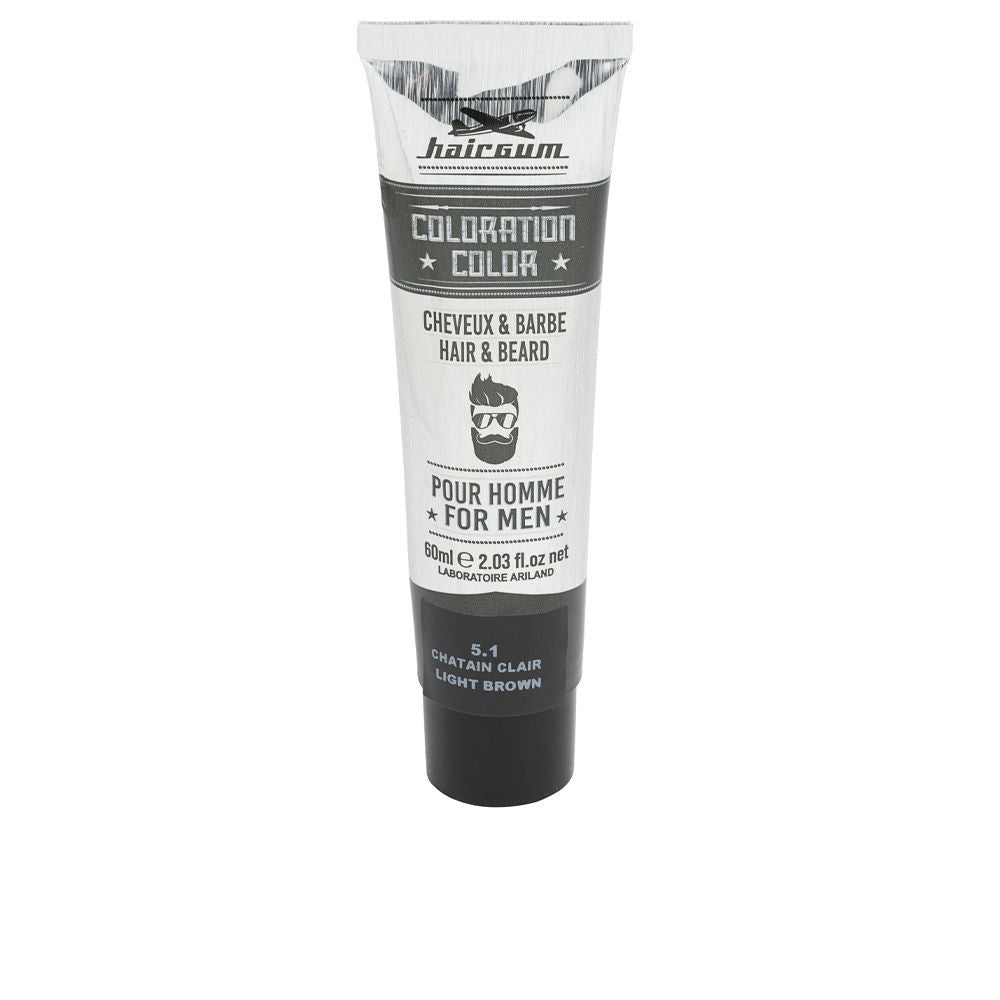 COLORATION tinte para barba y cabello 51 Castano Claro 60 gr