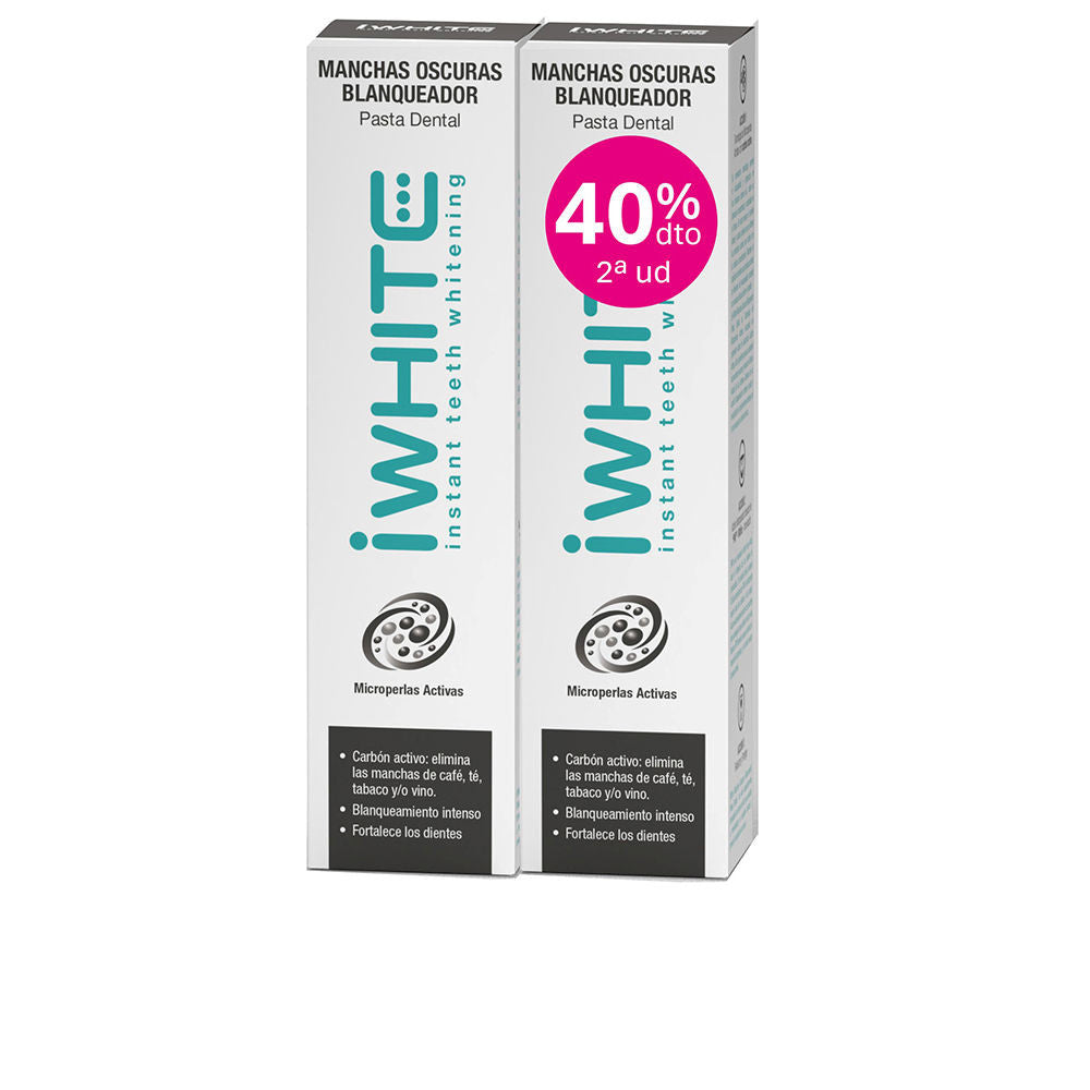 PASTA DENTAL machas oscuras blanqueador pack 2 x 75 ml