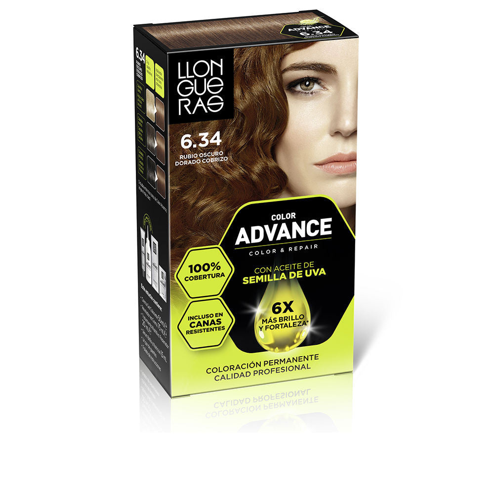 COLOR ADVANCE 634 rubio oscuro dorado cobrizo 1 u