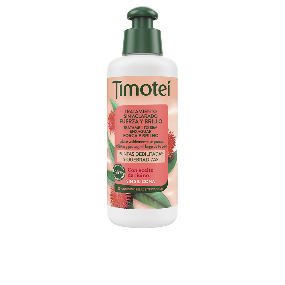 TIMOTEI acondicionador fortalecedor fuerza y brillo con aceite de ricino y coco 160 ml