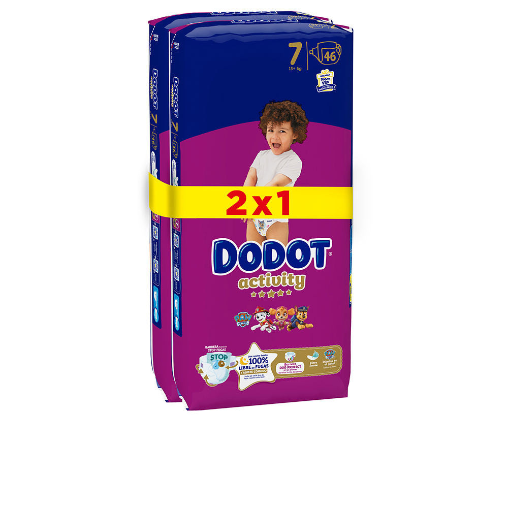 DODOT ACTIVITY talla 7 pañales +15 kg 92 u