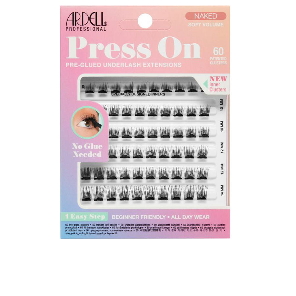 ARDELL PRESS ON pre glued underlash extensions naked soft volume 60 u