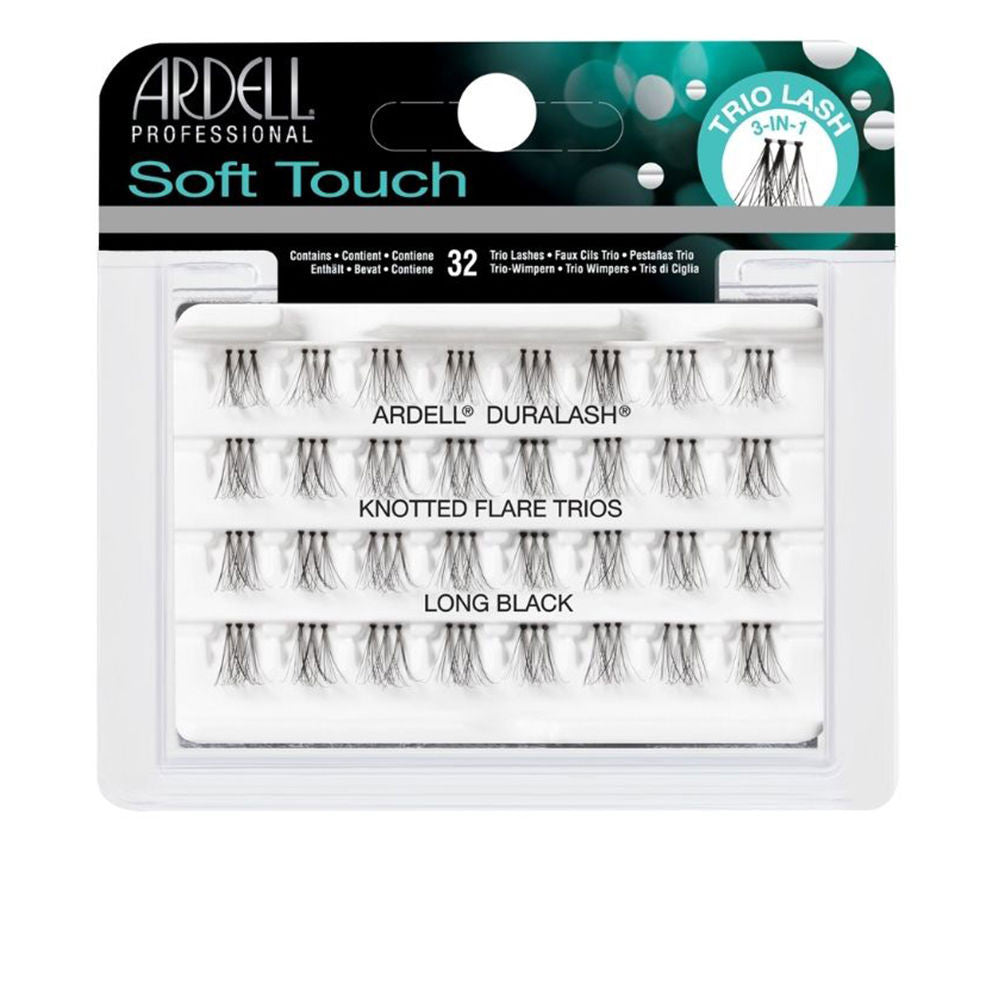 ARDELL LASH TRIOS knotted flares soft touch long black 32 u