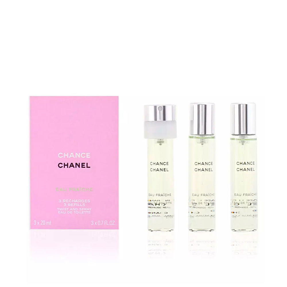 CHANCE EAU FRAICHE eau de toilette vaporizador twist & spray 3 recargas 3 x 20 ml