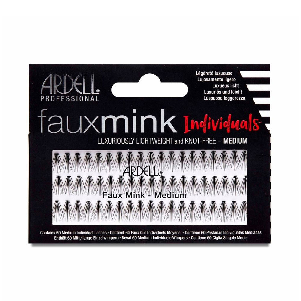FAUX MINK pestanas individuales negras medium 1 u