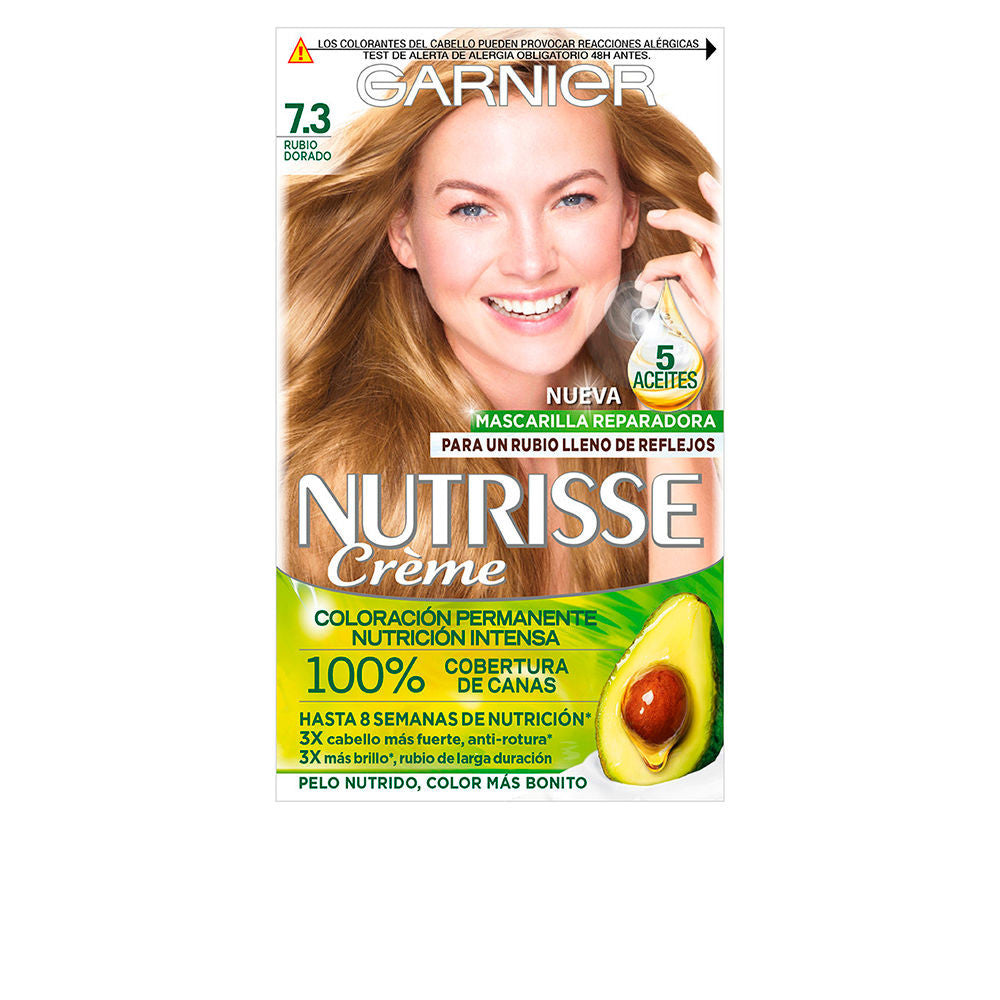 NUTRISSE CREME coloracion permanente 100 cobertura 73 rubio dorado 3 u