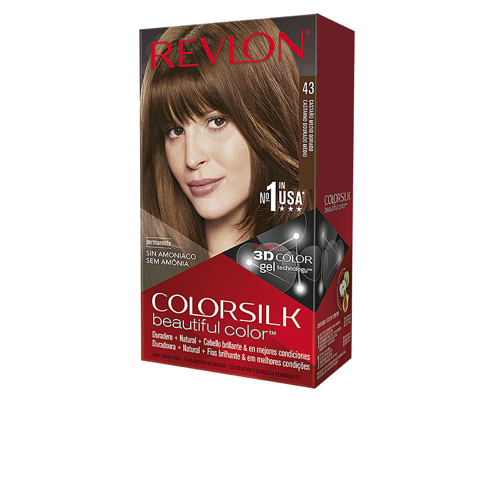 COLORSILK tinte 43 castano medio dorado 1 u