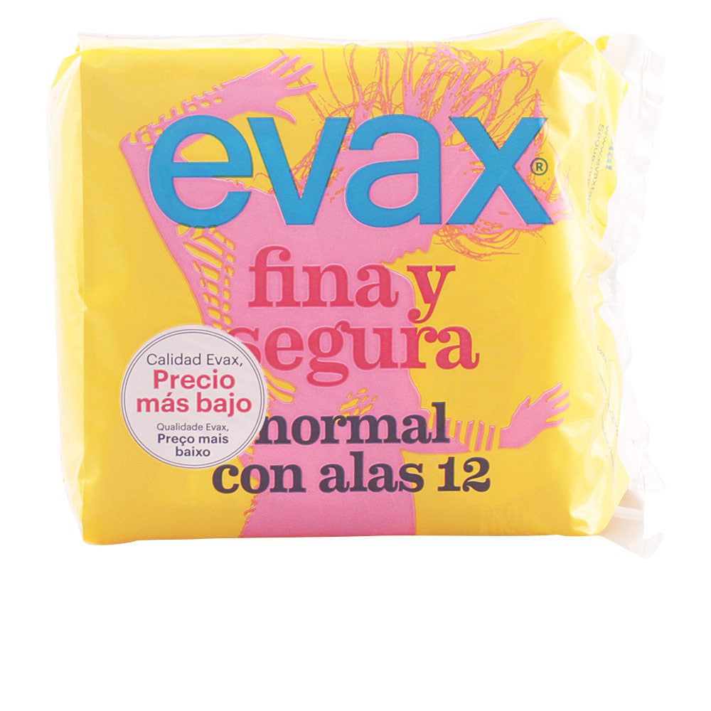 EVAX FINA&SEGURA compresas alas normal 12 u