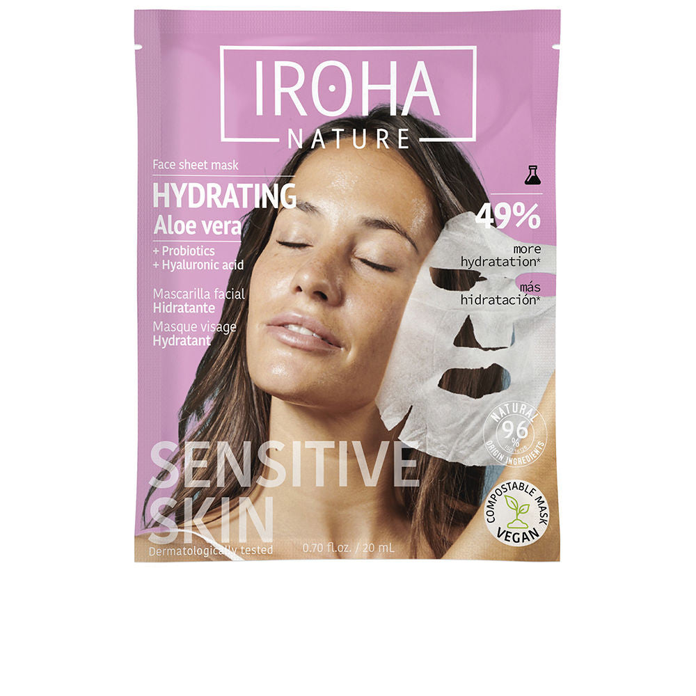 TISSUE MASK moisturizing aloe + green tea + ginseng + HA 1 u