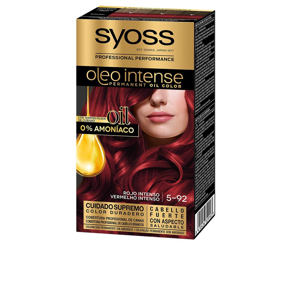 OLEO INTENSE tinte sin amoniaco 592 rojo intenso 5 pz