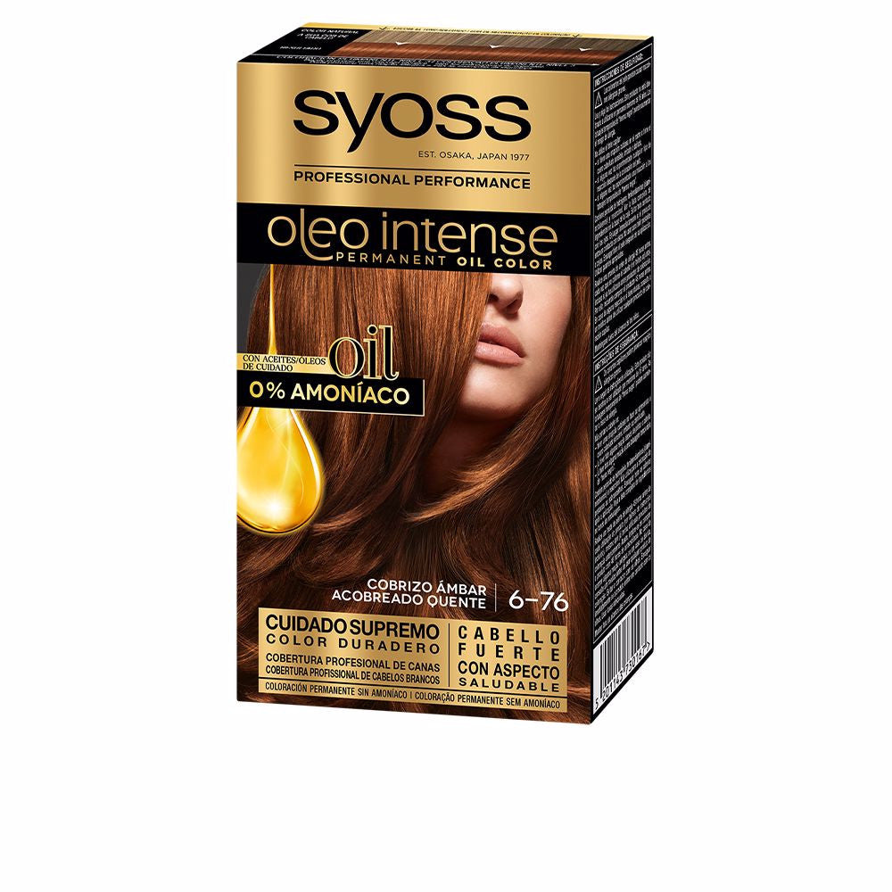 OLEO INTENSE tinte sin amoniaco 676 cobrizo ambar 5 pz
