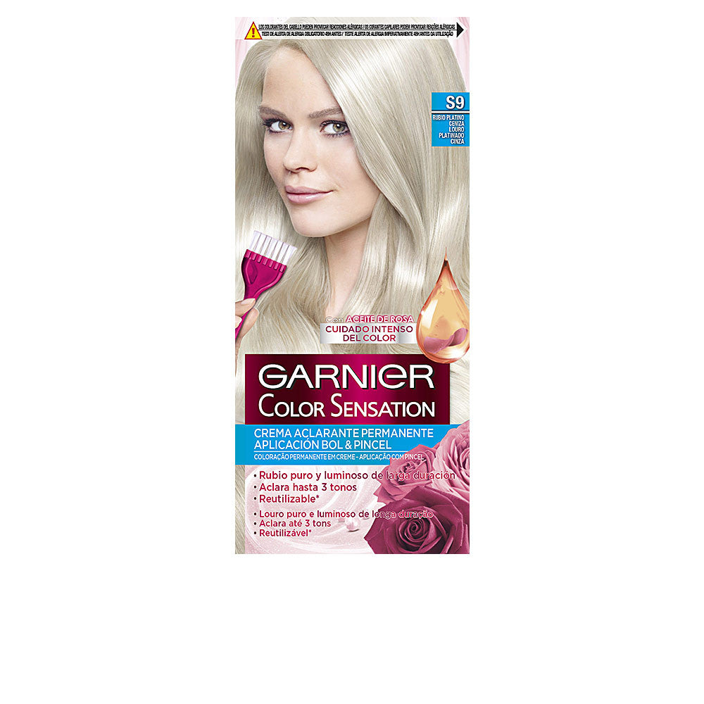 COLOR SENSATION S9 rubio platino ceniza 120 gr