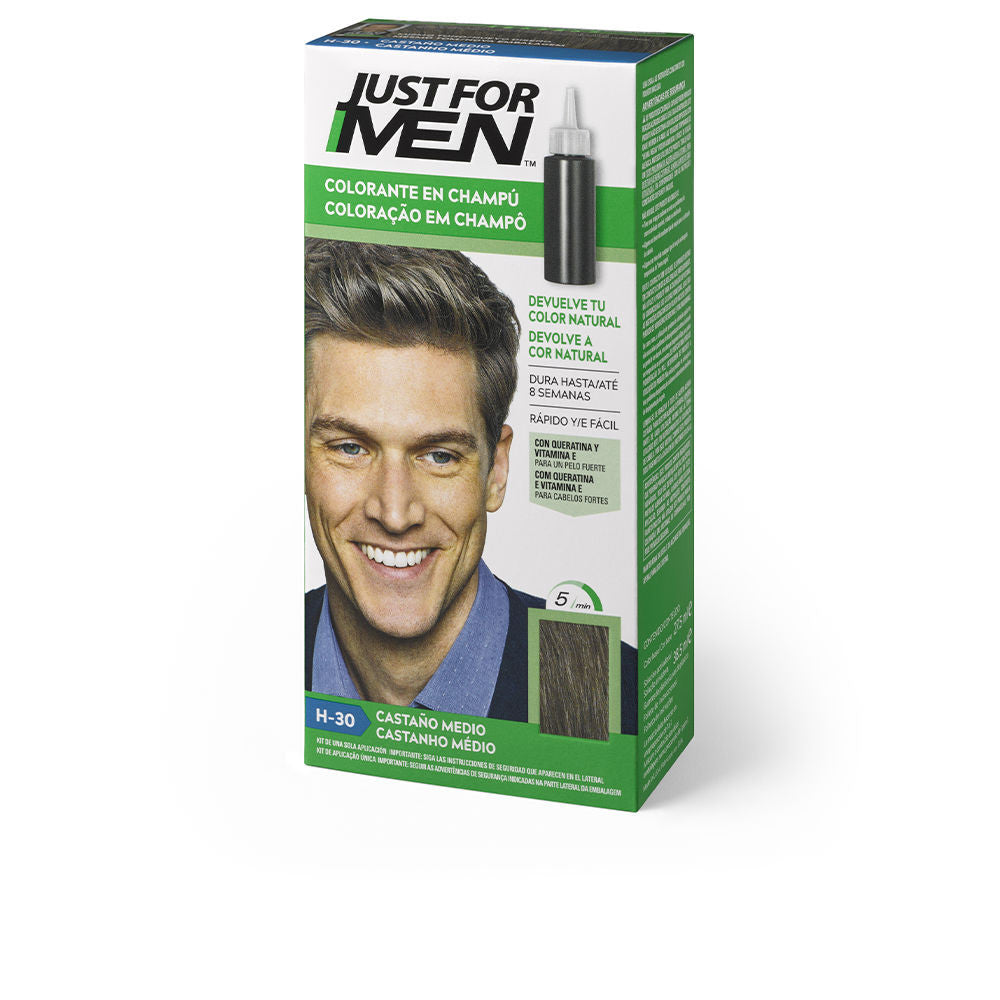 JUST FOR MEN COLORANTE en champu castano medio 30 ml