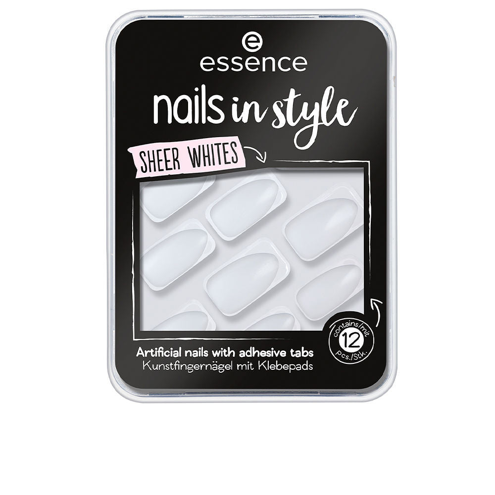 NAILS IN STYLE unas artificiales 11 sheer whites