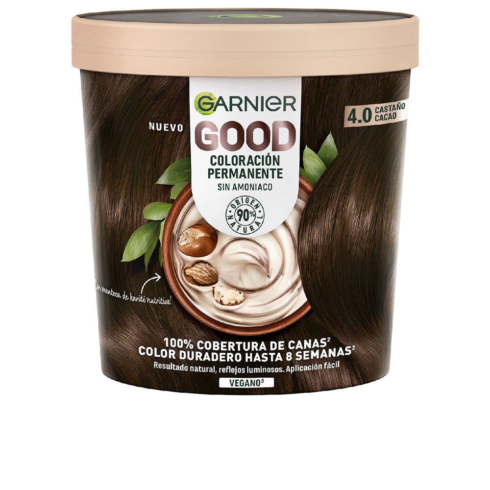 GOOD coloracion permanente sin amoniaco 40 castano cacao 217 ml