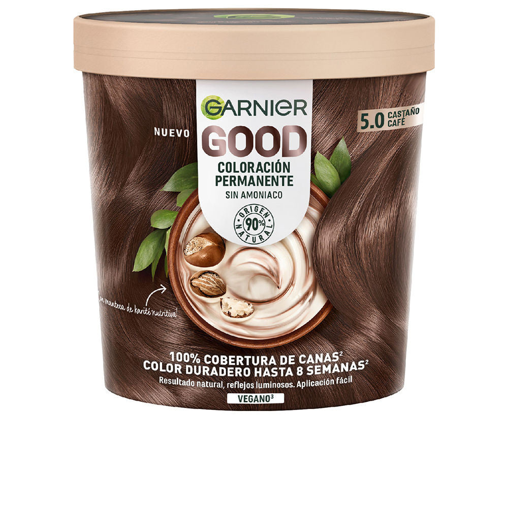 GOOD coloracion permanente sin amoniaco 50 castano cafe 217 ml