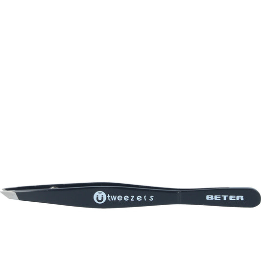 PINZA depilar magnetica punta oblicua negra 1 u