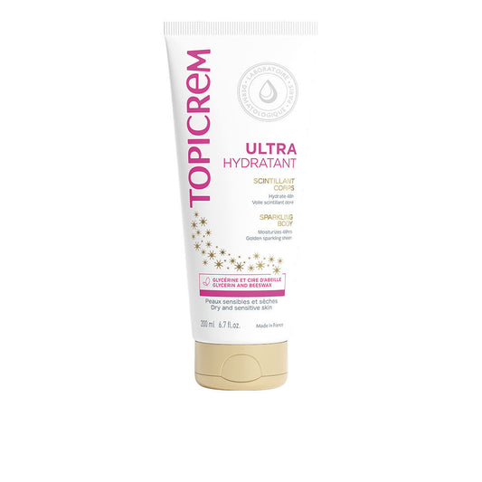 UH leche ultra hidratante corporal piel brillo dorado 200 ml