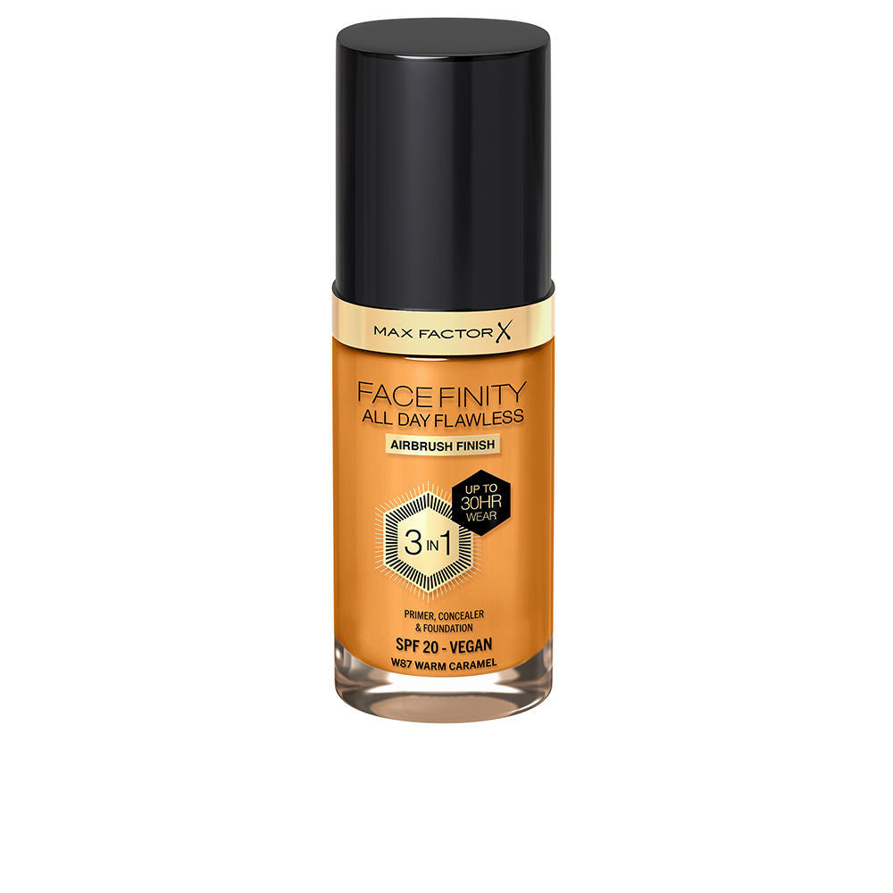 FACEFINITY ALL DAY FLAWLESS 3 IN 1 foundation 87 warm caramel 30 ml