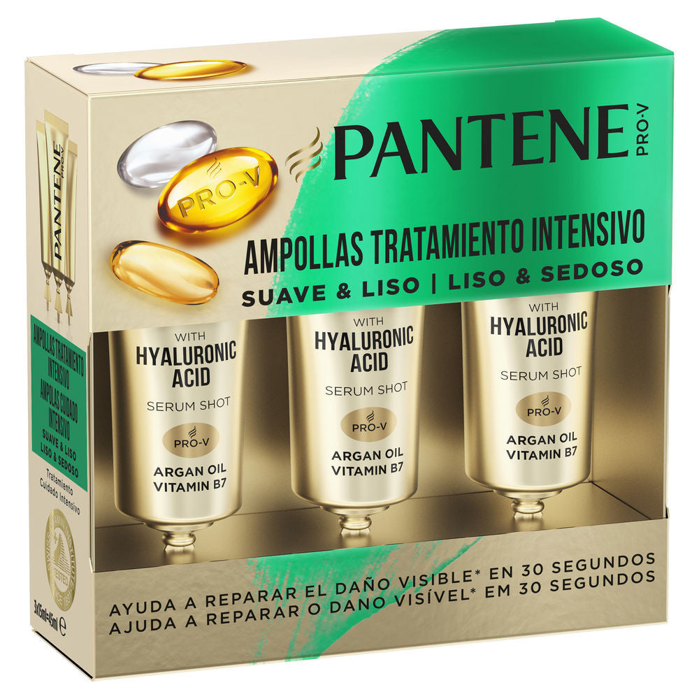 PANTENE SUAVE & LISO ampollas 3 x 15 ml