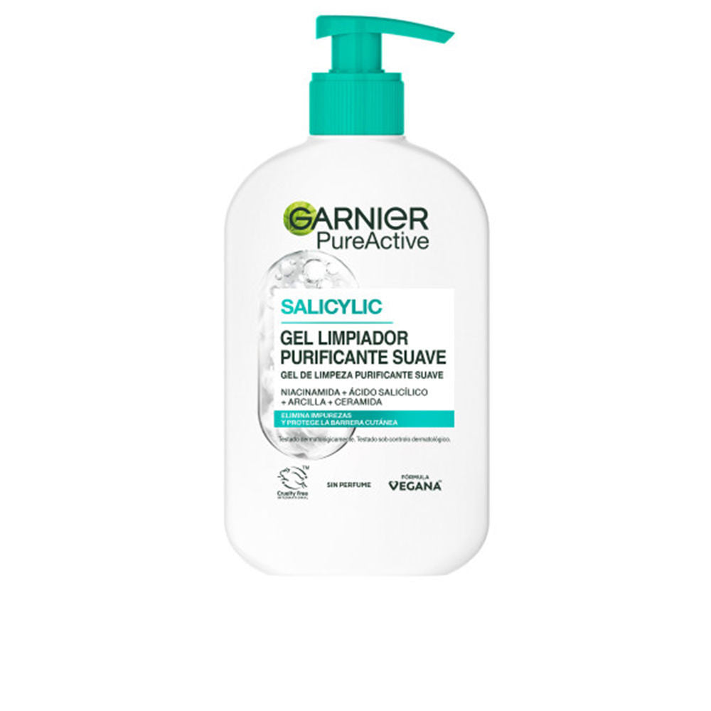 PURE ACTIVE limpiador hidratante impurezas, grasa y maquillaje gel 250 ml
