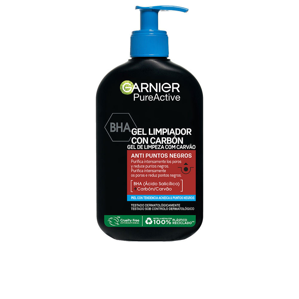 PURE ACTIVE limpiador con carbón anti-puntos negros gel 250 ml