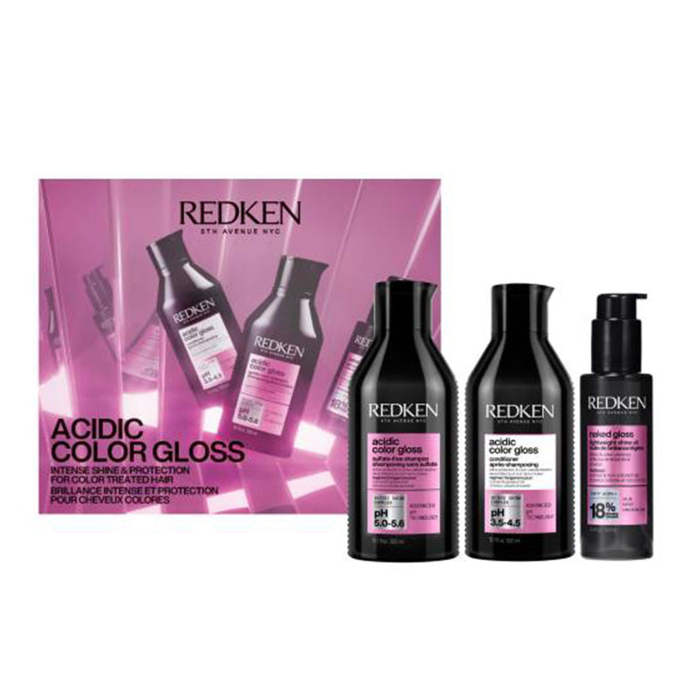 ACIDIC COLOR GLOSS ESTUCHE 3 pz