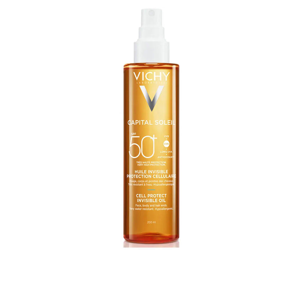 CAPITAL SOLEIL CELL PROTECT aceite invisible fotoprotector solar SPF50+ 200 ml