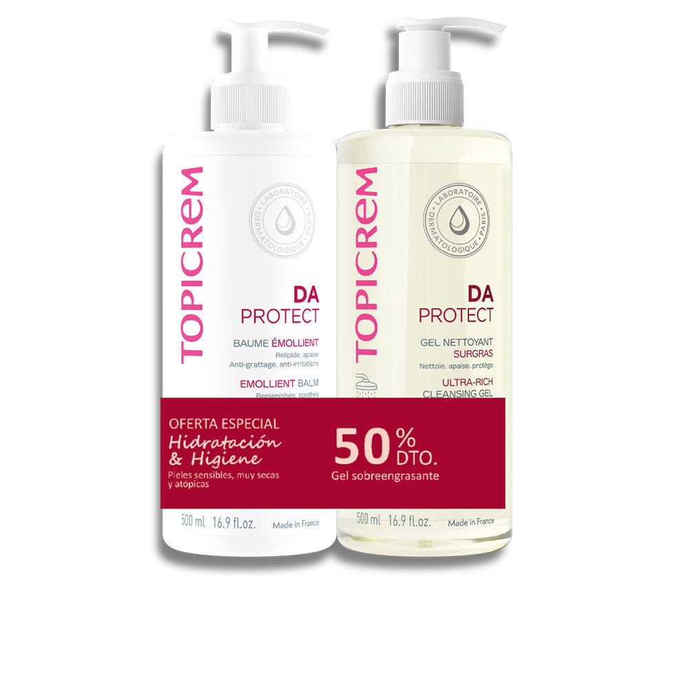 DA PROTECT BÁLSAMO EMOLIENTE 500 ML + GEL LIMPIADOR 500 ML PACK 2 pz