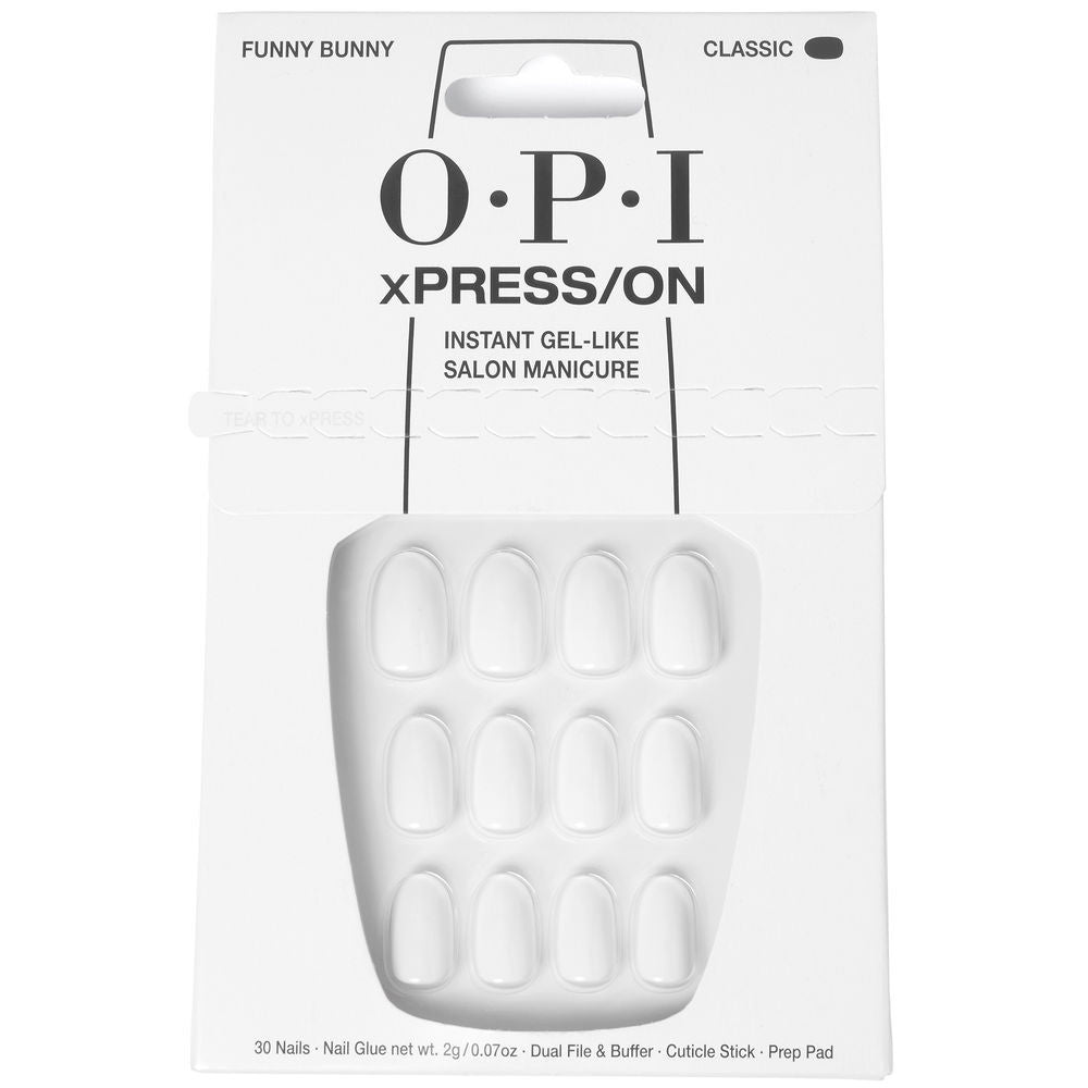 OPI xPRESS ON Unas Artificiales Tonos Iconicos Funny Bunny 30 u