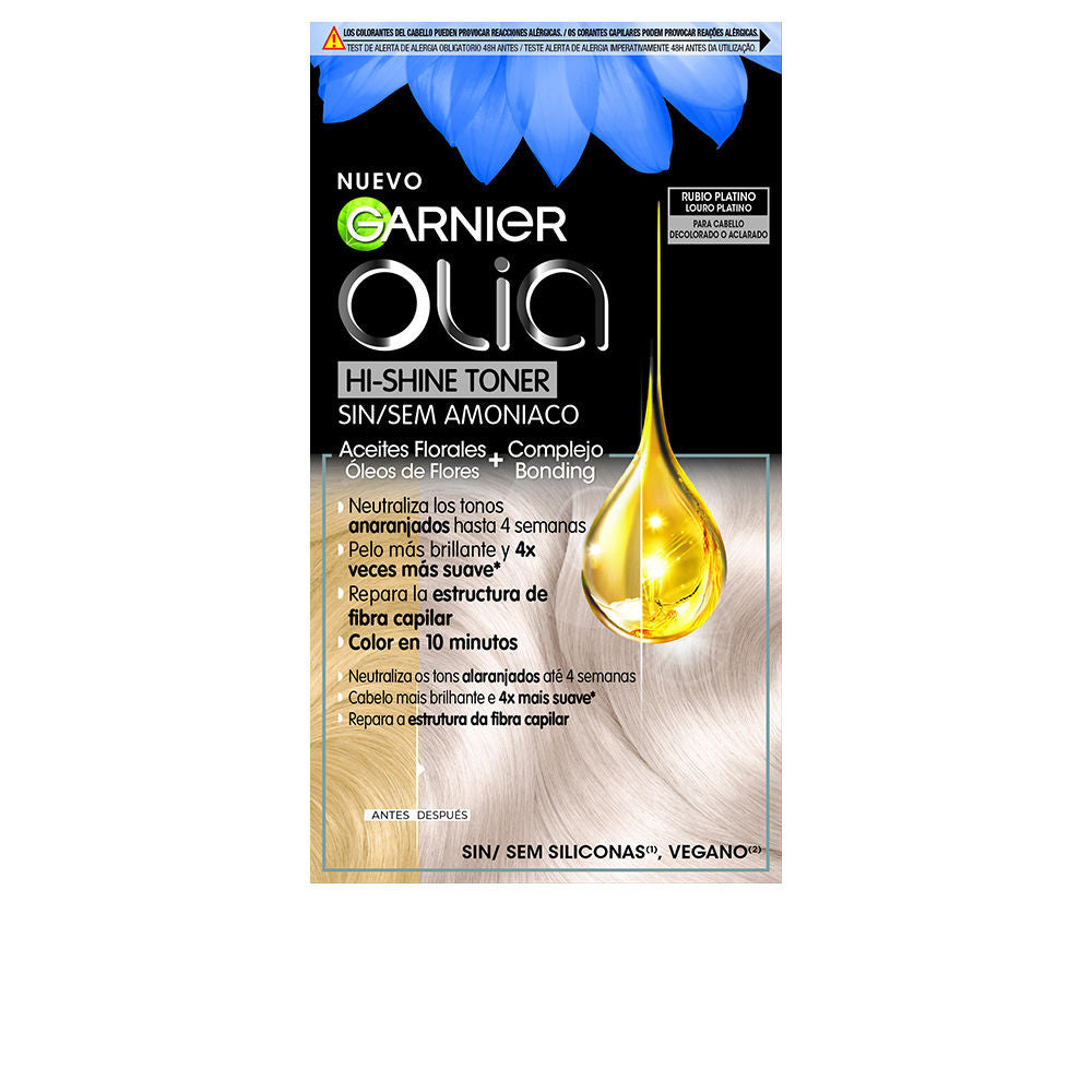 OLIA neutralizador tono sin amoniaco cabello decolorado aclarado rubio platino 1 u