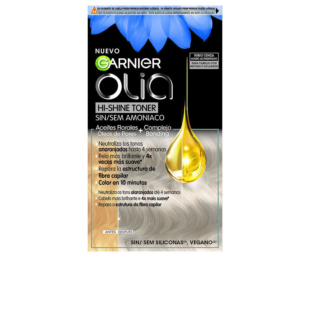 OLIA neutralizador tono sin amoniaco cabello mechas aclarado rubio ceniza 1 u