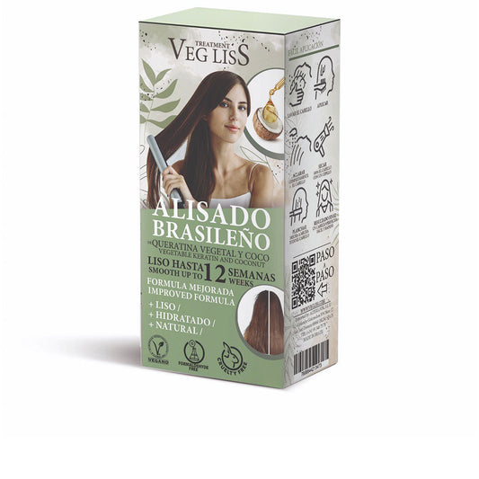  VEG LISS alisado brasileño con queratina vegetal y coco 2 u