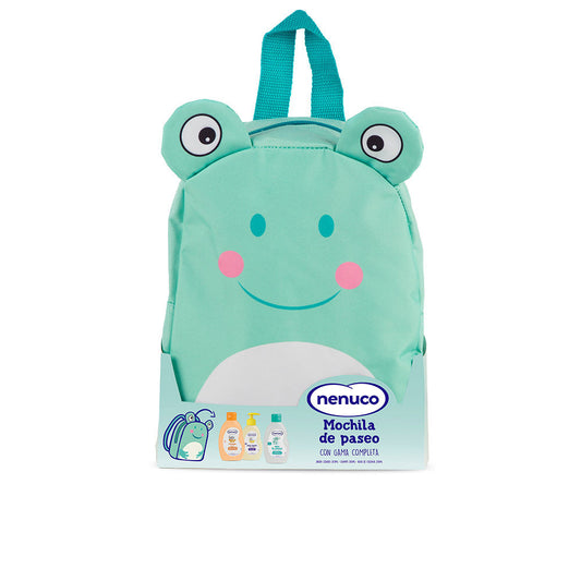MOCHILA RANITA ESTUCHE 4 pz