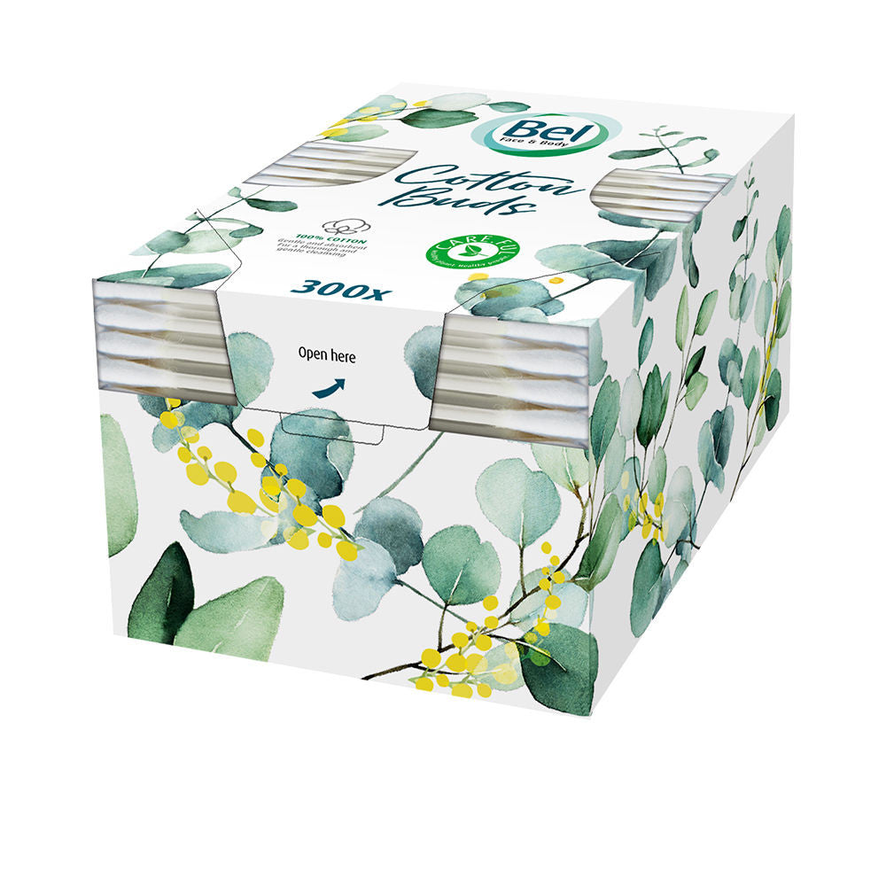 BEL PREMIUM bastoncillos 100% sin plástico 300 pz