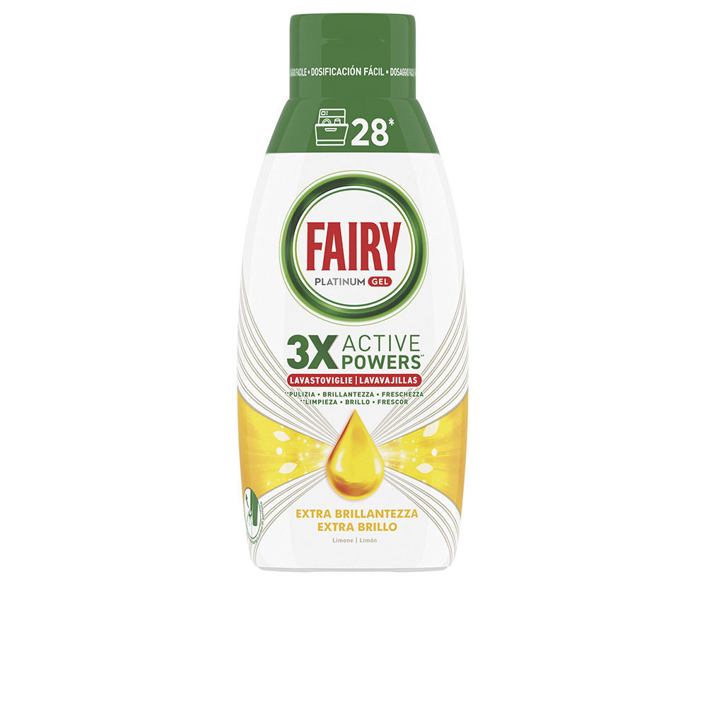 FAIRY PLATINUM gel máquina limón 28 lavados