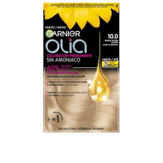 OLIA coloracion permanente sin amoniaco 100 rubio extra claro 1 u