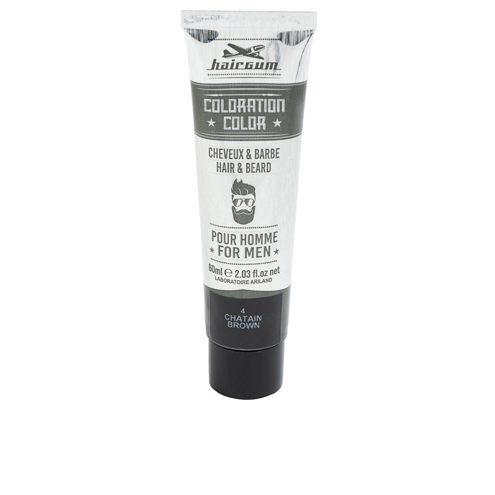 COLORATION tinte para barba y cabello 4 Castano 60 gr