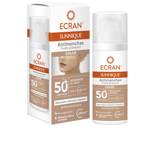 ECRAN SUNNIQUE antimanchas facial color SPF50+ 50 ml