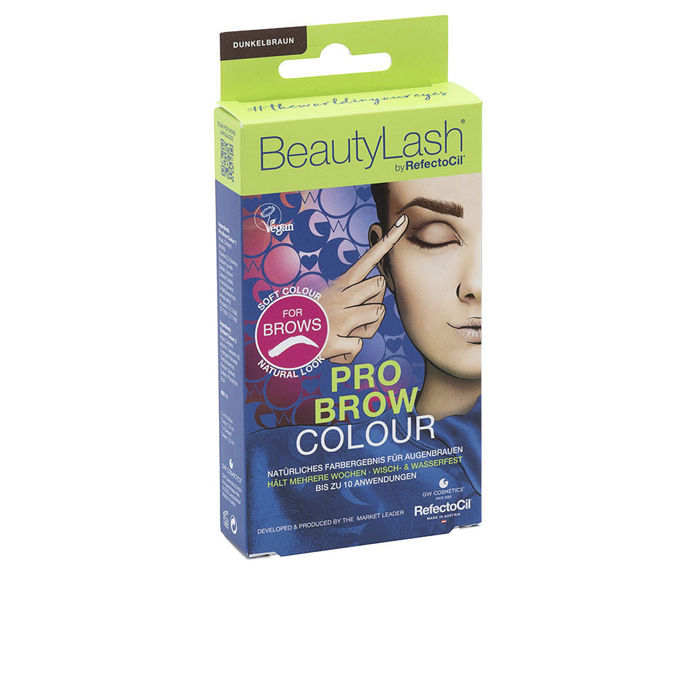 BEAUTYLASH PRO BROW COLOUR kit tinte cejas Castano oscuro 1 u