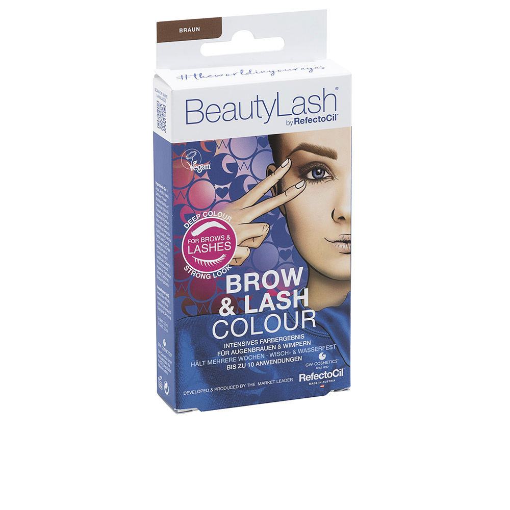 BEAUTYLASH BROW LASH COLOUR kit tinte cejas y pestanas Castano medio 1 u