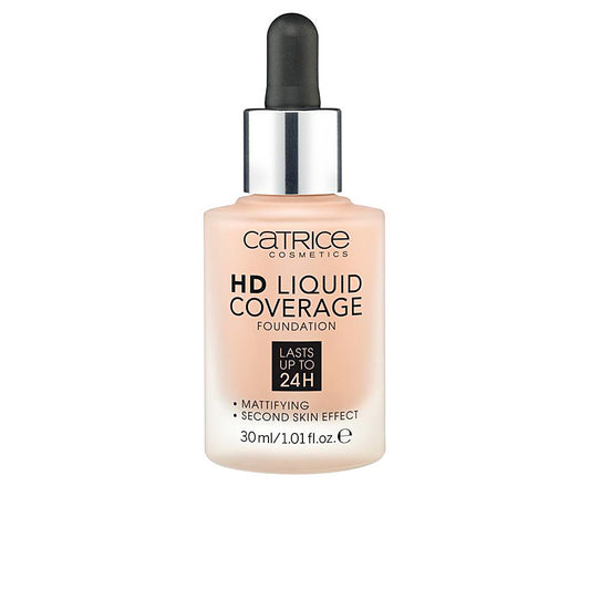 BASE DE BASE DE COBERTURA LIQUIDA HD dura hasta 24h 040 beige calido 30 ml