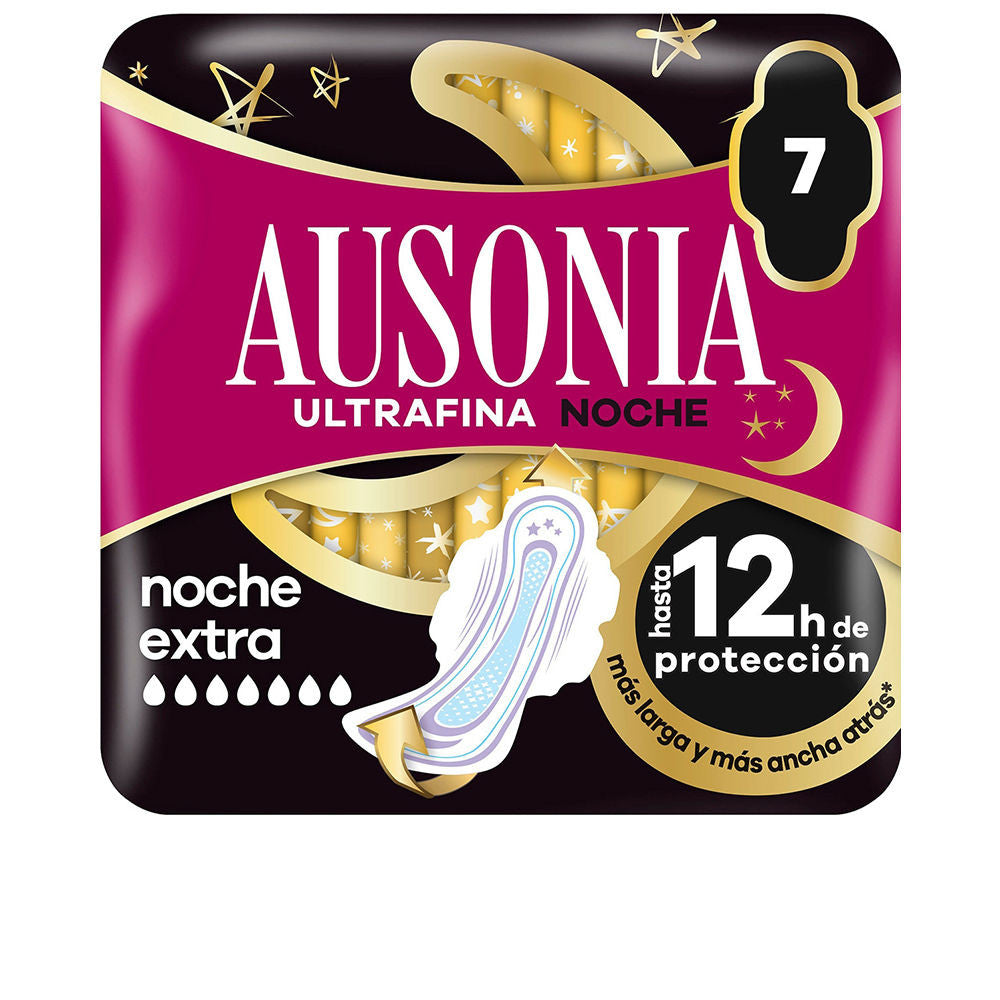 AUSONIA compresas noche extra alas 7 u