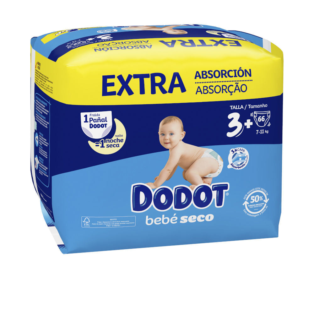 DODOT ETAPAS EXTRA talla 3 pañales 7-11 kg  66 u